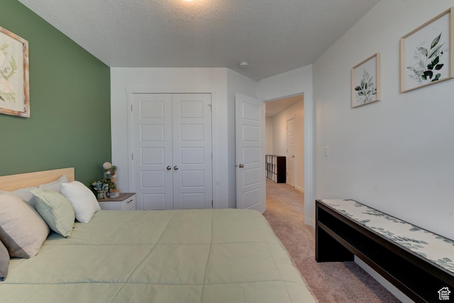 4696 W Talavera Way, Kearns, UT 84118 - carpeted bedroom featuring a textured ceiling and a closet