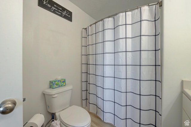 4696 W Talavera Way, Kearns, UT 84118 - bathroom featuring toilet and a shower with shower curtain