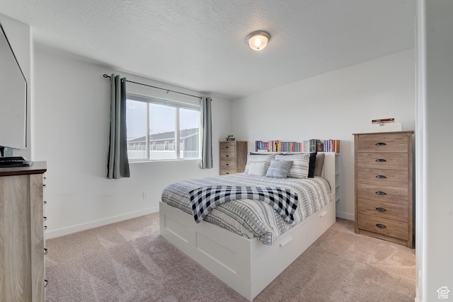 4696 W Talavera Way, Kearns, UT 84118 - bedroom with light carpet, baseboards, and a textured ceiling