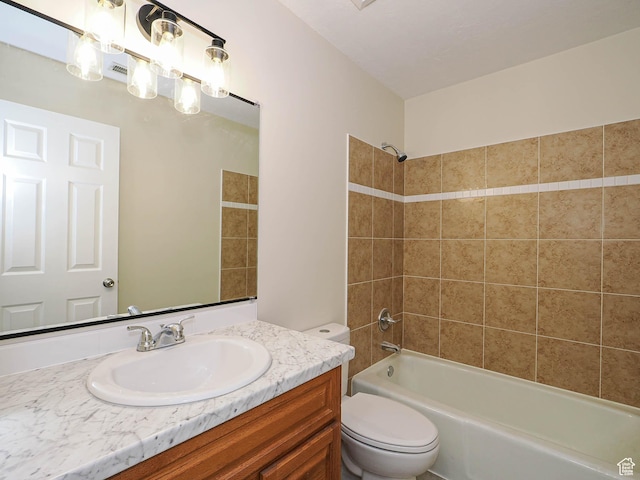 5085 Clover View Dr Unit 11, Murray, UT 84123 - full bathroom featuring vanity,  shower combination, and toilet