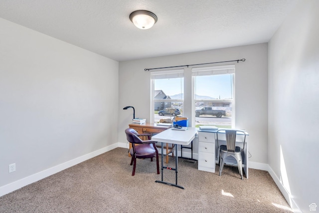 2155 E Blue Sky Dr, Eagle Mountain, UT 84005 - carpeted office featuring baseboards and a textured ceiling