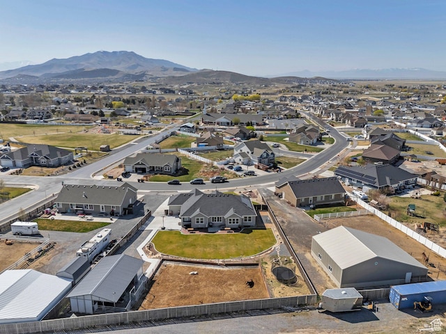 2155 E Blue Sky Dr, Eagle Mountain, UT 84005 - bird's eye view with a residential view and a mountain view