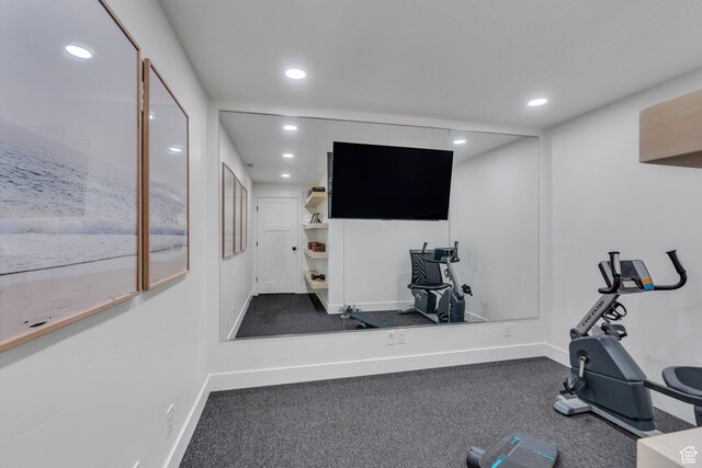 2155 E Blue Sky Dr, Eagle Mountain, UT 84005 - workout area with baseboards and recessed lighting