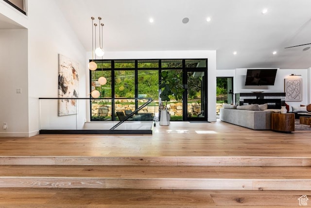 4155 S Parkview Dr, Salt Lake City, UT 84124 - interior space featuring wood finished floors, recessed lighting, and a wealth of natural light