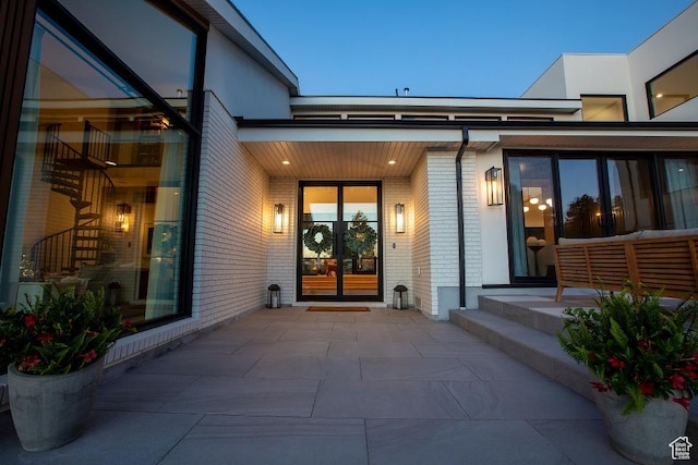 4155 S Parkview Dr, Salt Lake City, UT 84124 - doorway to property featuring brick siding