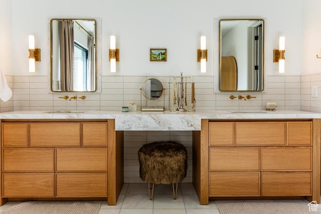 4155 S Parkview Dr, Salt Lake City, UT 84124 - bathroom featuring vanity and backsplash