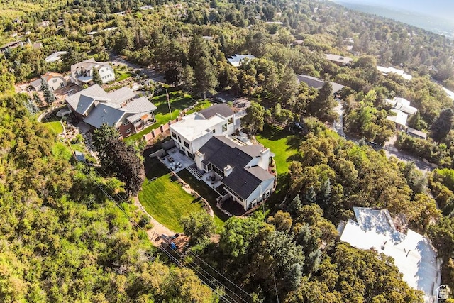 4155 S Parkview Dr, Salt Lake City, UT 84124 - drone / aerial view with a residential view and a view of trees