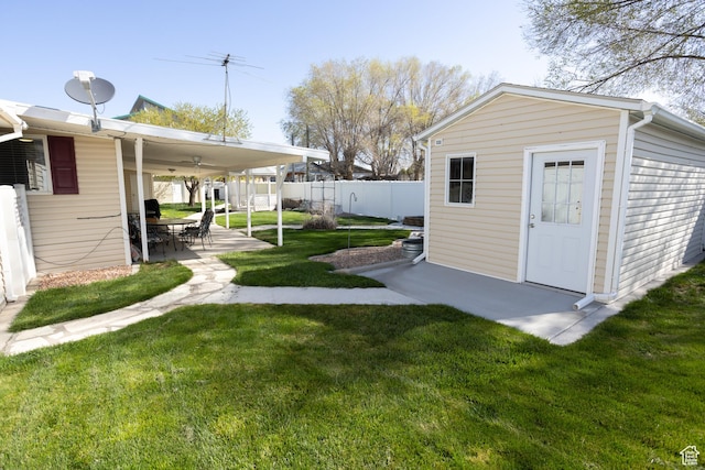 145 S 100 E, Redmond, UT 84652 - view of yard with a patio area, fence, and an outdoor structure