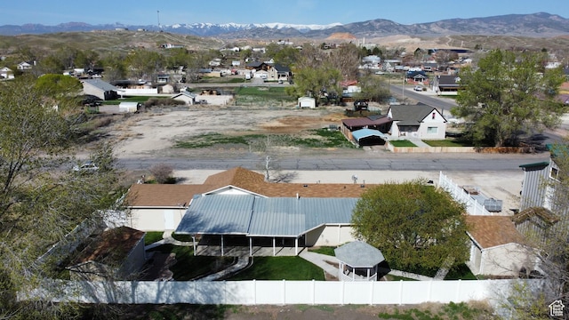 145 S 100 E, Redmond, UT 84652 - drone / aerial view with a residential view and a mountain view