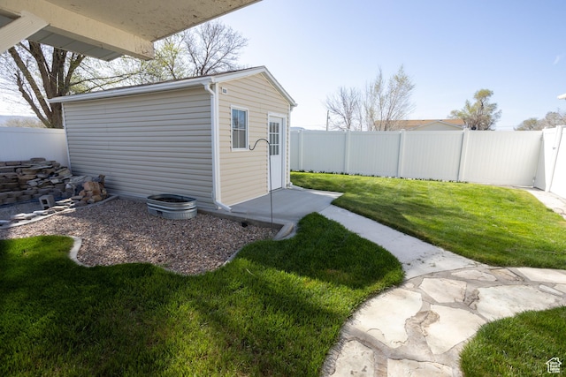 145 S 100 E, Redmond, UT 84652 - view of yard with an outbuilding and a fenced backyard