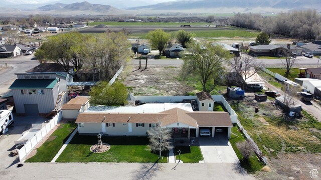 145 S 100 E, Redmond, UT 84652 - birds eye view of property featuring a mountain view and a residential view