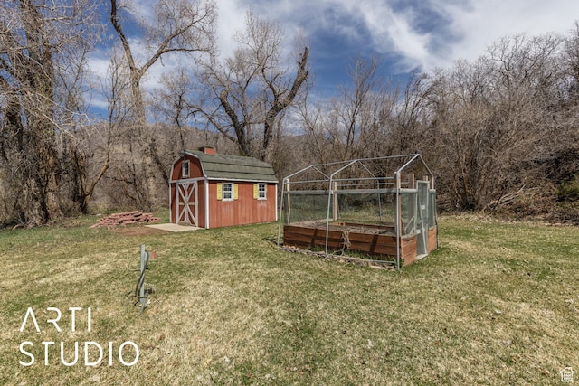 260 S 10450 E, Huntsville, UT 84317 - view of yard with a shed, an outbuilding, and a vegetable garden