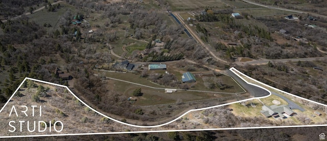 260 S 10450 E, Huntsville, UT 84317 - birds eye view of property featuring a rural view