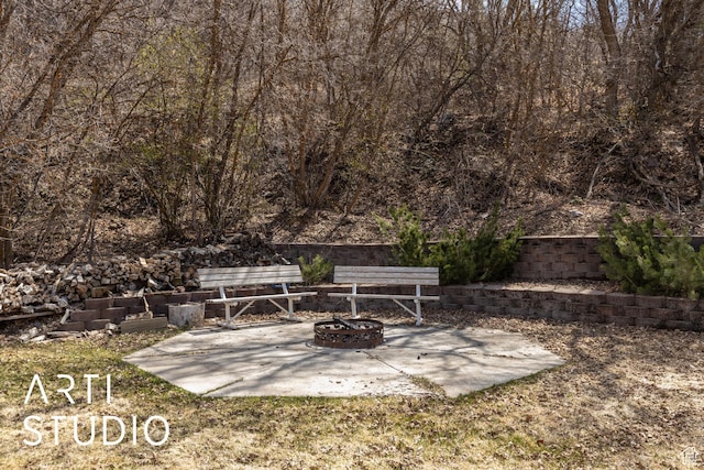 260 S 10450 E, Huntsville, UT 84317 - view of patio / terrace with a fire pit