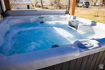 48 E 2nd N, Manila, UT 84046 - exterior space with a hot tub