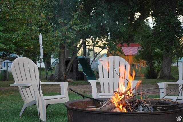 48 E 2nd N, Manila, UT 84046 - exterior space with a fire pit