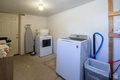 48 E 2nd N, Manila, UT 84046 - washroom with independent washer and dryer and laundry area