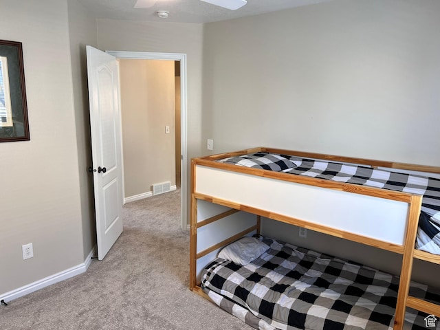 7777 N Mountain Ash Way, Eagle Mountain, UT 84005 - bedroom with light carpet, baseboards, and visible vents