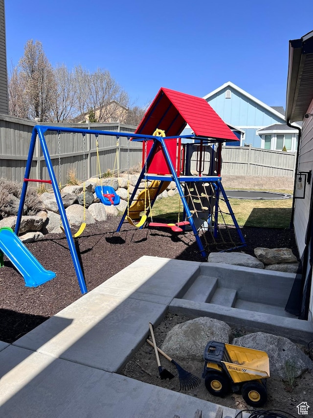 7777 N Mountain Ash Way, Eagle Mountain, UT 84005 - view of playground featuring a fenced backyard