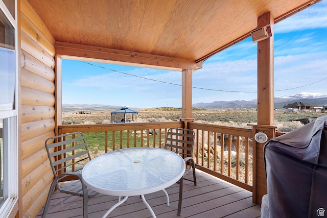 19185 N 11250 E, Mount Pleasant, UT 84647 - deck with a grill and a mountain view