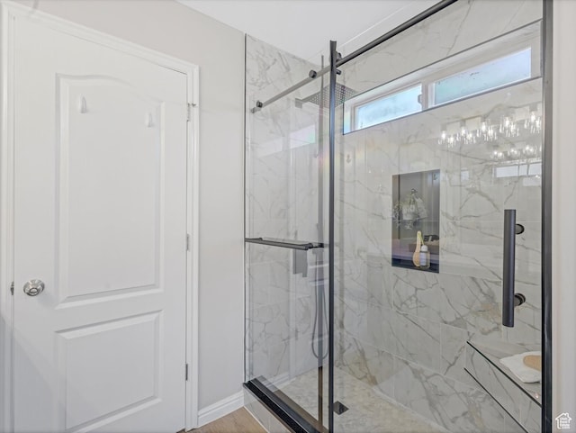 14939 S Winged Bluff Ln, Draper, UT 84020 - bathroom featuring a marble finish shower