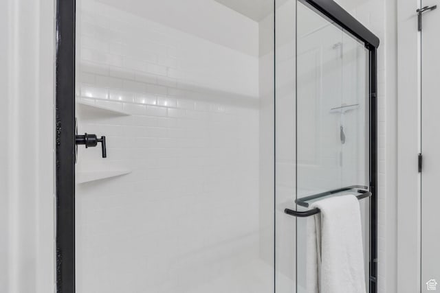 room details featuring a stall shower