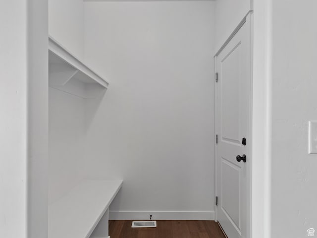 162 N Mia Cv Unit 16, Saratoga Springs, UT 84045 - mudroom featuring dark wood-style flooring and baseboards
