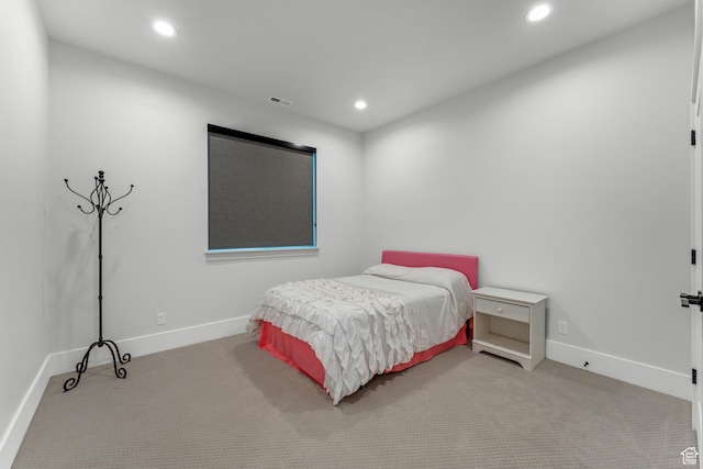 3131 E Lindsay Spring Rd, Heber City, UT 84032 - bedroom with carpet floors, baseboards, recessed lighting, and visible vents