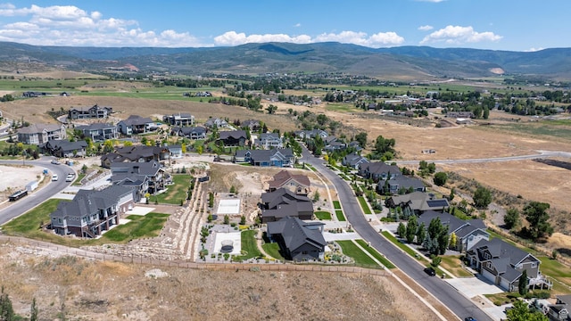 3131 E Lindsay Spring Rd, Heber City, UT 84032 - birds eye view of property featuring a mountain view and a residential view
