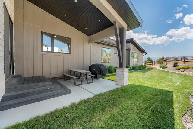 3131 E Lindsay Spring Rd, Heber City, UT 84032 - view of yard featuring a patio area and fence