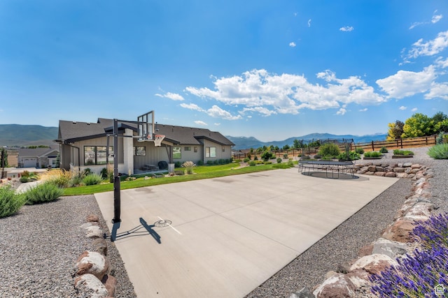 3131 E Lindsay Spring Rd, Heber City, UT 84032 - exterior space featuring fence, a mountain view, and community basketball court