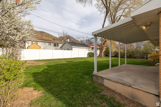3481 S 3530 E, Salt Lake City, UT 84109 - view of yard with a patio, a mountain view, and fence