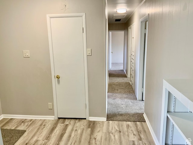 165 W 500 N, Richfield, UT 84701 - hallway with light wood-type flooring and baseboards
