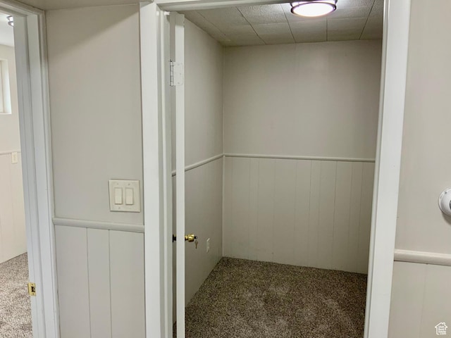 165 W 500 N, Richfield, UT 84701 - hallway with carpet floors and wainscoting