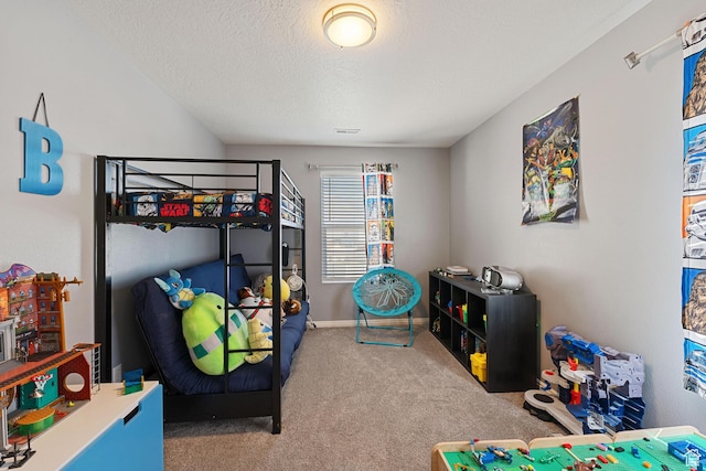 4687 E Jordan Way, Eagle Mountain, UT 84005 - carpeted bedroom with a textured ceiling, baseboards, and visible vents