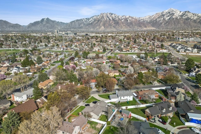 aerial view featuring a residential view