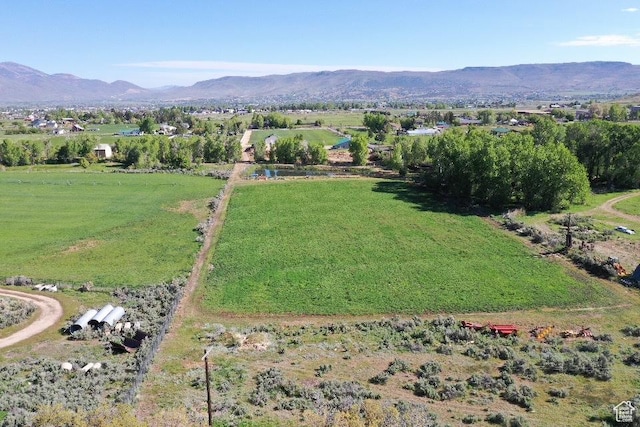 1454 E Little Sweden Rd, Daniel, UT 84032 - aerial view of property and surrounding area featuring mountains and rural landscape