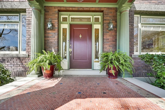 1401 E Sigsbee Ave, Salt Lake City, UT 84103 - doorway to property with brick siding