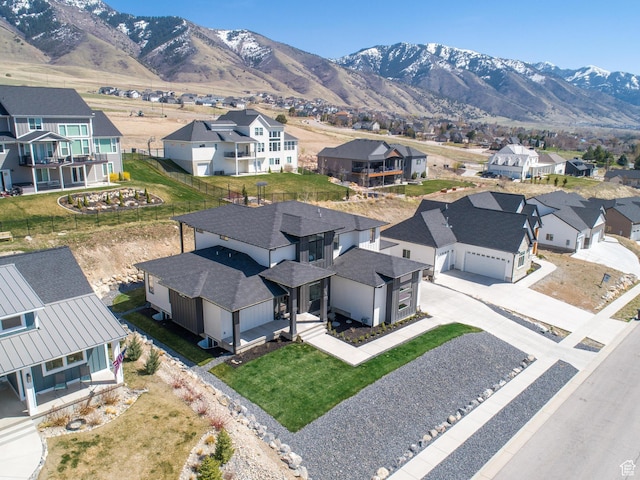 94 S 950 E, Hyde Park, UT 84318 - birds eye view of property featuring a mountain view and a residential view