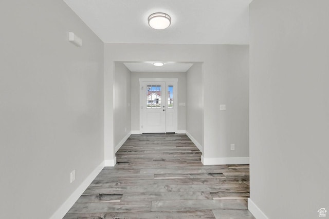 3005 W 3300 S, West Haven, UT 84401 - doorway with baseboards and wood finished floors