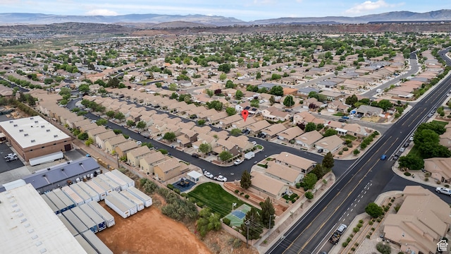 2930 E 450 N Unit F6, St George, UT 84790 - birds eye view of property with a residential view and a mountain view