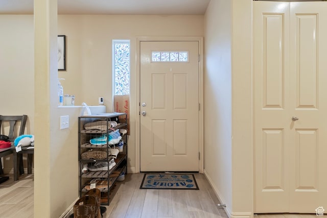2930 E 450 N Unit F6, St George, UT 84790 - entryway featuring baseboards and wood finished floors