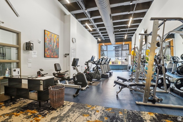 3720 N Sundial Ct Unit Cg02, Park City, UT 84098 - gym featuring a towering ceiling