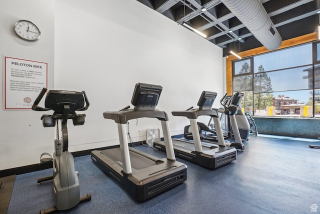 3720 N Sundial Ct Unit Cg02, Park City, UT 84098 - workout area featuring a high ceiling