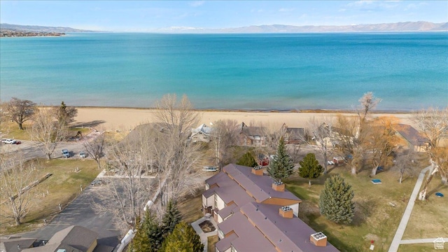 2176 S Bear Blvd, Garden City, UT 84028 - drone / aerial view featuring a water and mountain view