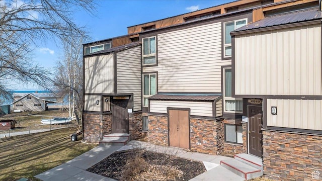 2176 S Bear Blvd, Garden City, UT 84028 - exterior space featuring entry steps and stone siding