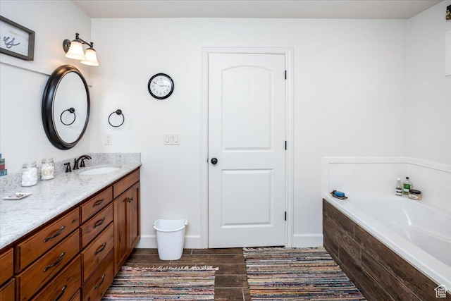 1510 S Mahogany Dr, Garden City, UT 84028 - bathroom featuring vanity and a garden tub