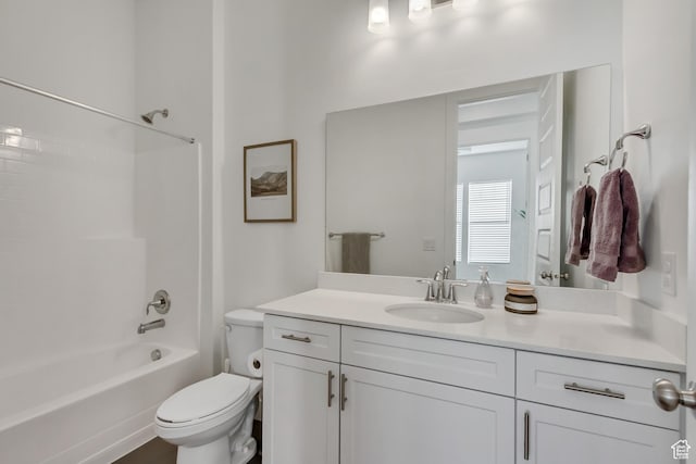 1919 S Sawmill Blvd E, Heber City, UT 84032 - bathroom featuring toilet, shower / bathing tub combination, and vanity