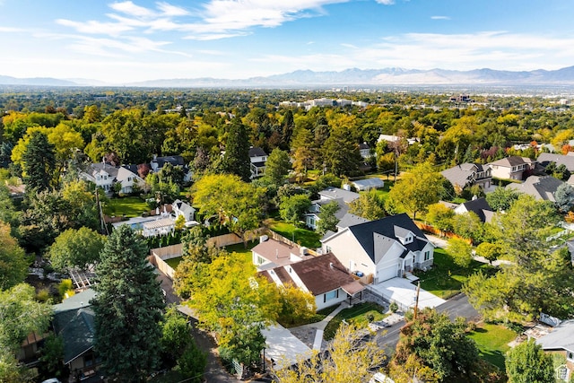 1624 E Maple Ave S, Salt Lake City, UT 84106 - birds eye view of property featuring a residential view and a mountain view