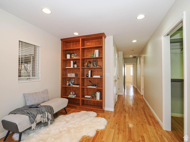 2463 E Michigan Ave S, Salt Lake City, UT 84108 - corridor with recessed lighting, light wood-type flooring, and baseboards
